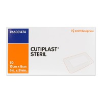 Cutiplast Steril 15cm x 8cm: Apósitos estéreis (caixa de 50 unidades)